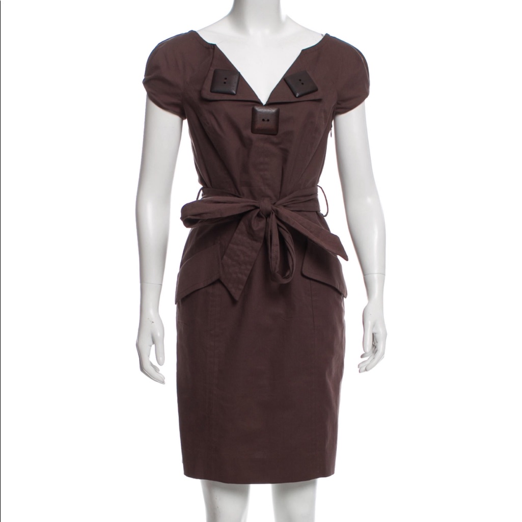 Olive Brown Milly Dress